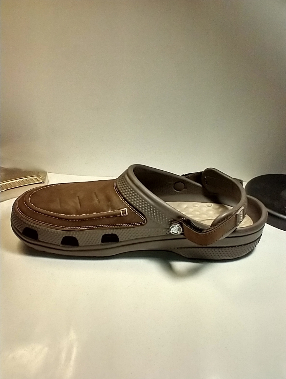 Crocs Yukon Vista II LiteRide Brown Clogs Shoes Men's sz 15 - Picture 6 of 11